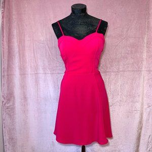 Candies Hot Pink / Fuchsia Spaghetti Strap Dress L